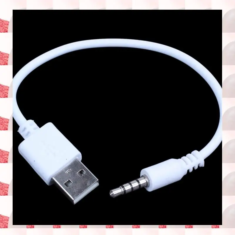 

ABGN 4X White USB Data Sync Cable Lead For Ipod Shuffle 1St 2Nd Gen Charger