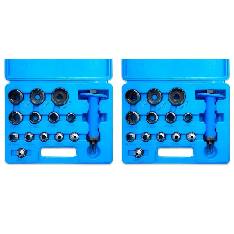 

【FLASH DEAL】Hole Punch Set 28Pcs Hollow Punch Kit Gasket Punch Set Gasket Cutter Foam Leather Punches Tools 3/16 Inch To 1-3/8 I