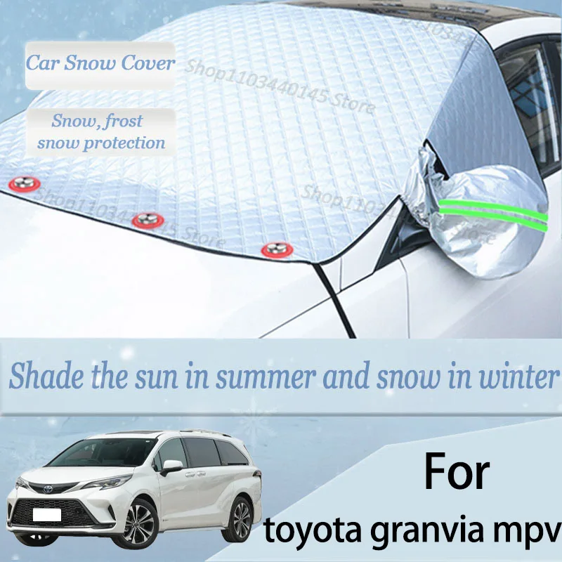 For toyota granvia mpv  car Snow Windscreen, Snow, Frost, Dust and UV Visor, Winter car clothing, thick magnetic