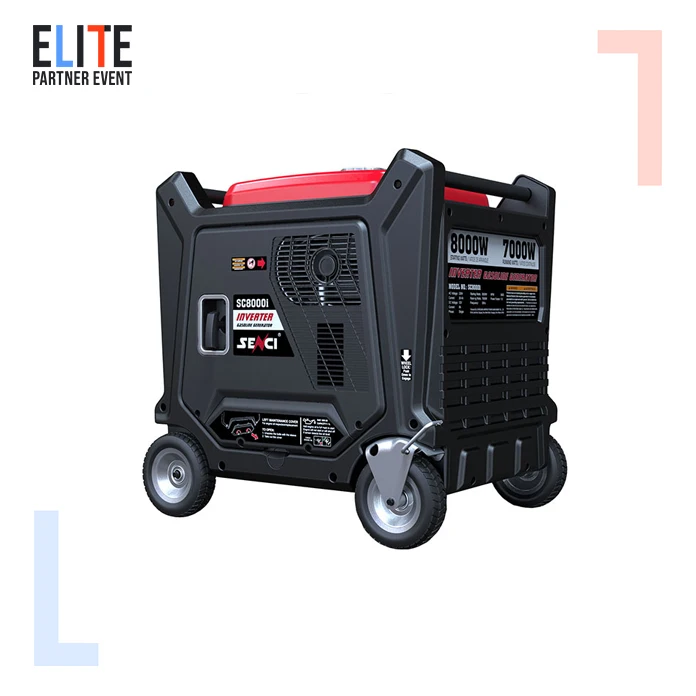 Higher power  Senci SC9000i Silent 7.5Kw Gasoline Inverter Generators