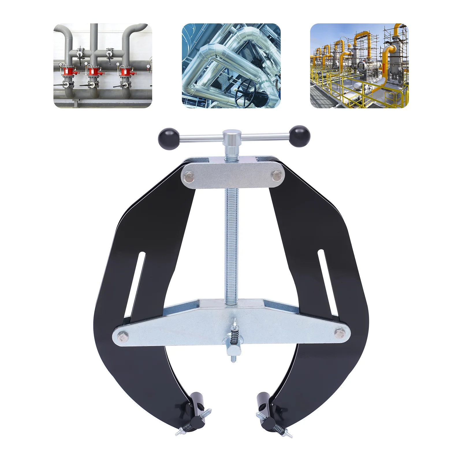 

Регулируемый хомут для труб от 5 до 12 дюймов. Прочный стальной сварочный зажим с быстроразъемным рычагом и винтами для точной регулировки. Подходящие зажимы.