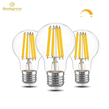 3PCS A60 12W אדיסון Led הנורה Dimmable נימה נורות E27 אור יום 1521 Lumens חם לבן 2700K A19 החלפת ליבון מנורה