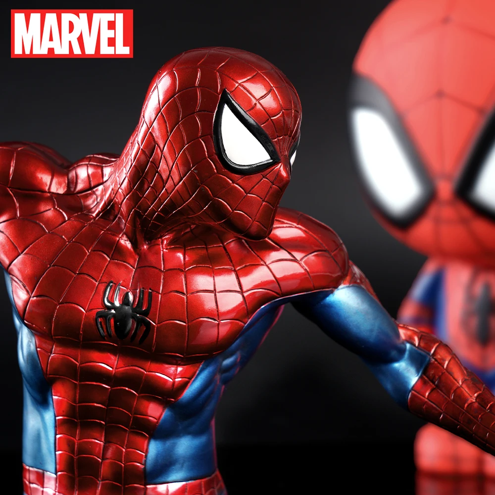 スパイダーマン公式ライセンスPVC貯金箱 スパイダーマンコインバンク コレクタブルホームデコレーションオーガナイザー 1個 マーベル