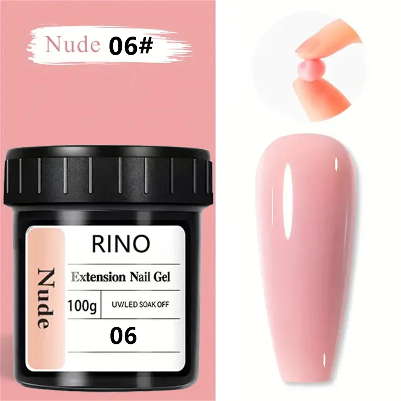 

Белый прозрачный гель-лак для наращивания ногтей, нелипкий, для моделирования и рисования, 100 мл, УФ-гель для удлинения кончиков пальцев