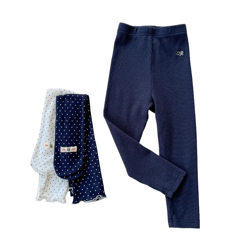 

2025 Autumn New Arrival Kids' Pants for Girls - Embroidered Leggings Long Pants (Autumn Style)