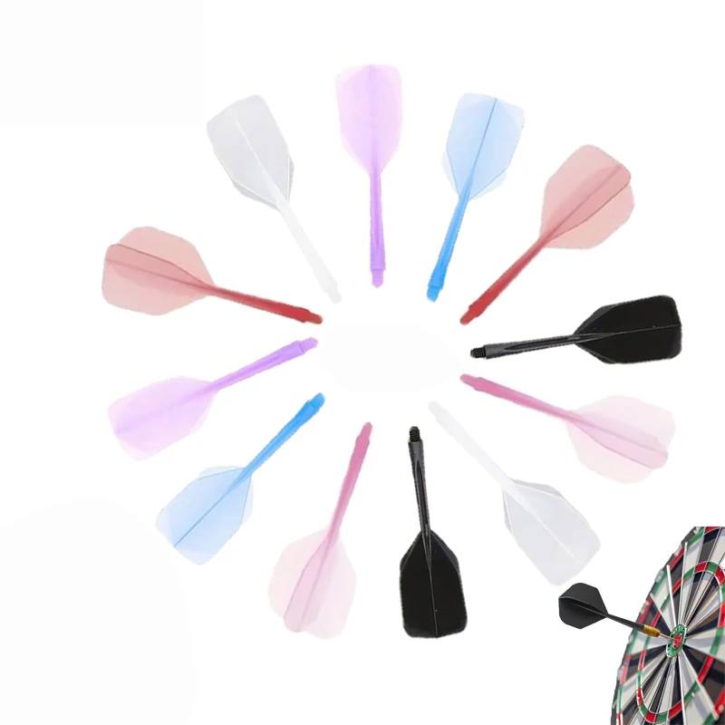 

12/18PCS Sturdy 2BA Dart Flights with Stable Clear Tail Wings, Fall-Resistant Design for Improved Precision & Better Handling