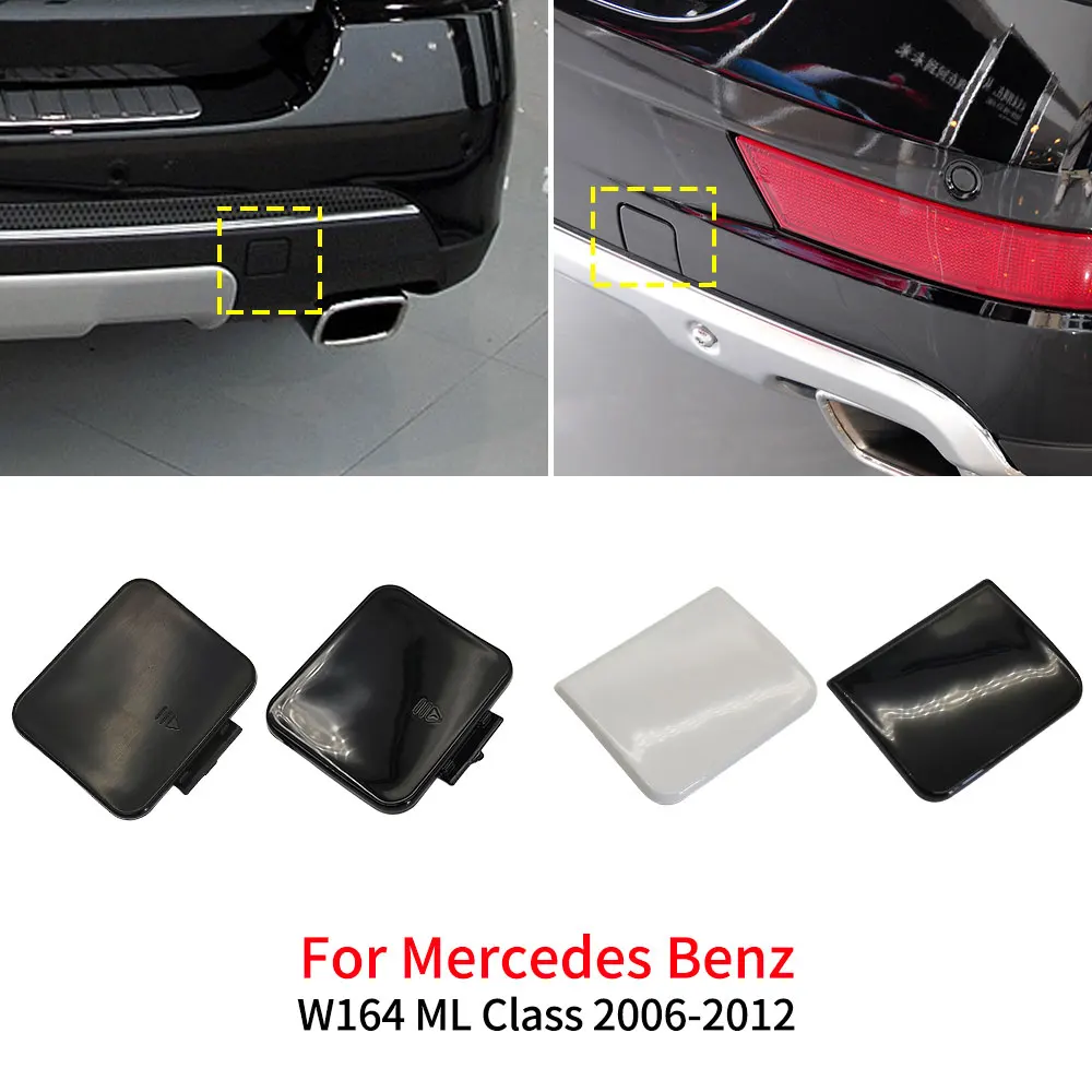 For Mercedes W164 Car Rear Bumper Tow Hook Cover Cap Black For Benz M Class 2006-2011 ML300 ML320 ML350 ML400 ML450 1648852123