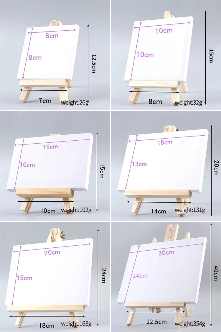 Holz künstler Stativ Malerei Staffelei mit Zeichenbrett Pigment Display Halter Rahmen Mini niedlichen Kinder Malerei Handwerk wc157 – Detail 6