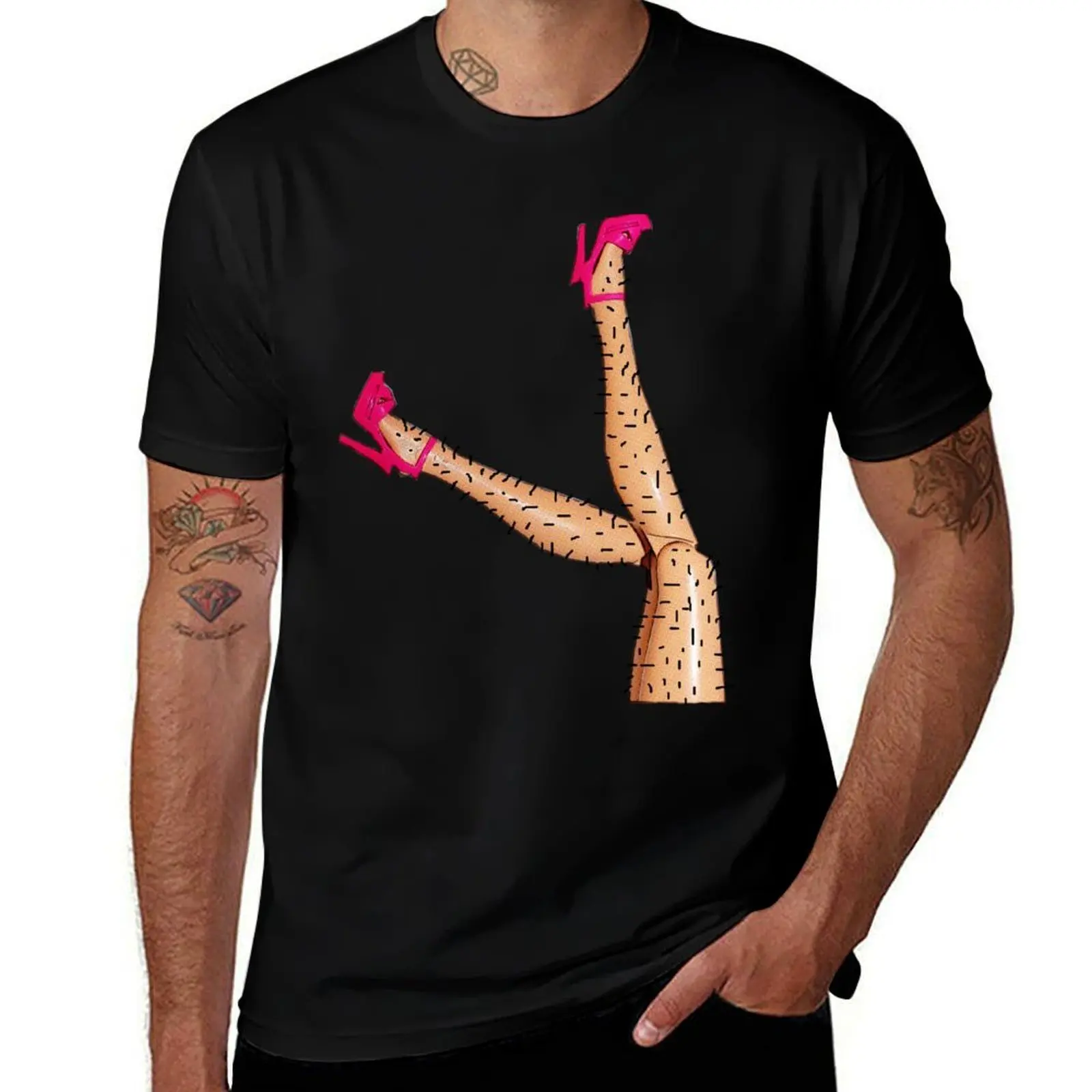 Hairy Legs! Great Stilettos But You Need To Shave Love! T-Shirt Outdoor Sports Lightweight Tee