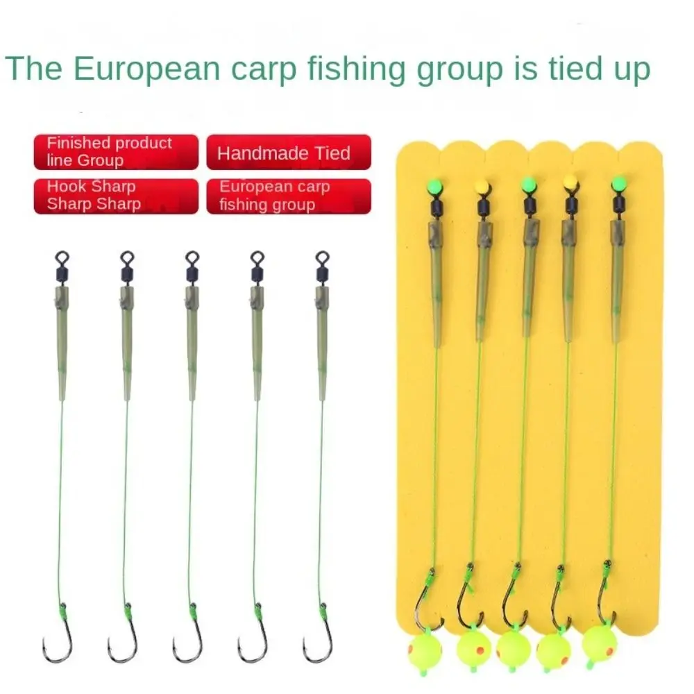 

5pcs Flip/Iseni hook Fishing Hair Rigs hook Pesca Equipment Carp Fishing Hook Ready Made Size 4#-10# Carp Rigs fishing lure