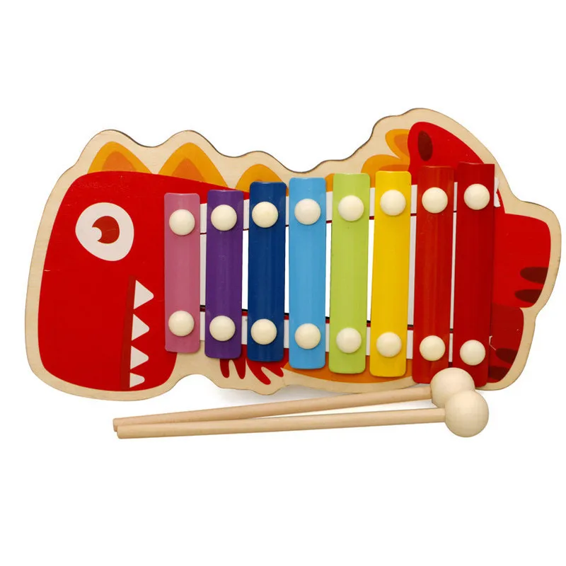 Giocattoli musicali per bambini xilofono in legno strumento musicale per bambini giochi Montessori sviluppo precoce giocattoli educativi giocattoli per bambini