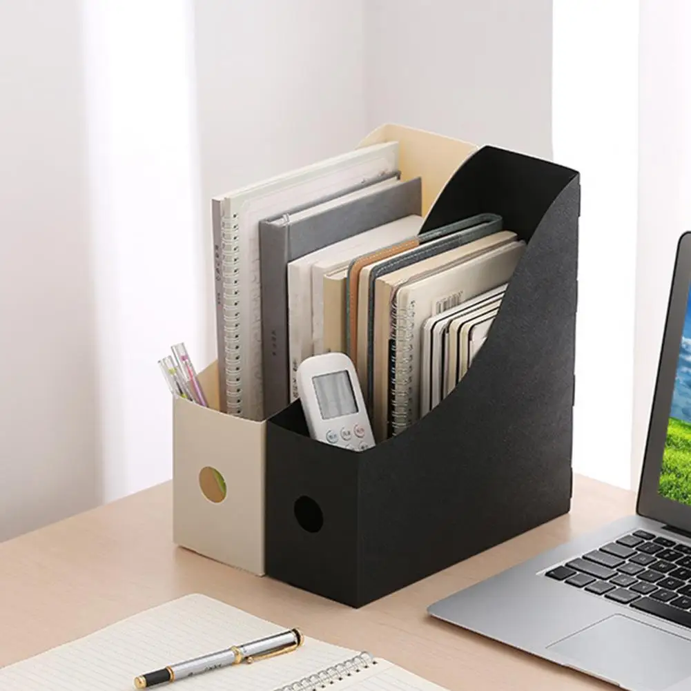 Great Book Storage Box Vertical Document Organizer Non-slip Desk Office Desktop Sundries Organizer  File Storage