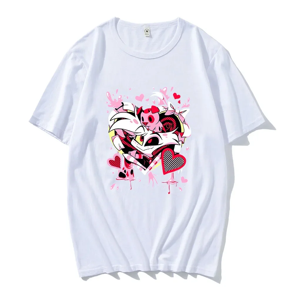 Comedy Movie HazbinHotel Journey To The Light T-shirt Short Sleeve Summer Spring Tee-shirt Cotton Soft High Quality Clothing Tee