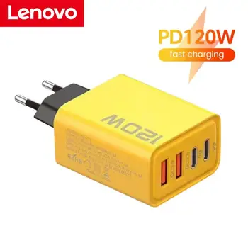 Lenovo 120W hızlı şarj USB tip C PD kablo hızlı şarj hızlı şarj 3.0 adaptörü için Xiaomi Samsung Oneplus piksel cep telefonları