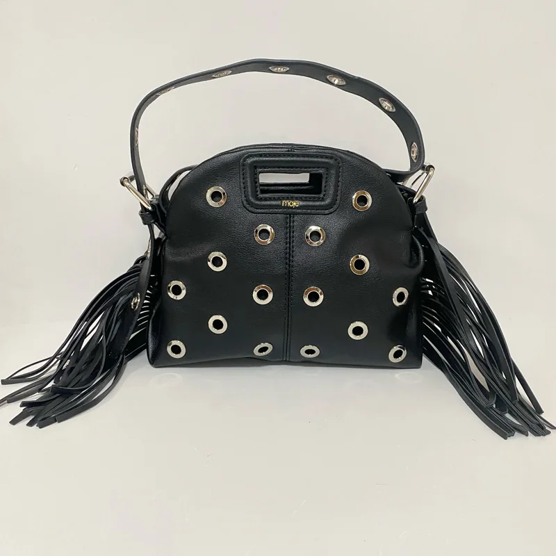 Petit sac à bandoulière rétro noir pour femmes, sac à bandoulière décontracté pour l'extérieur, nouvelle collection 2025