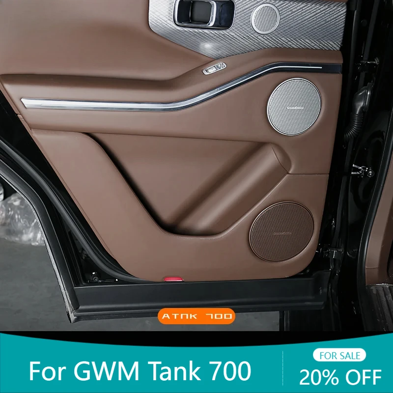

Car Styling Leather Door Anti Kick Pad Protection Side Edge Film Protector Stickers Auto Accessories For GWM Tank 700 Hi4-T 2024