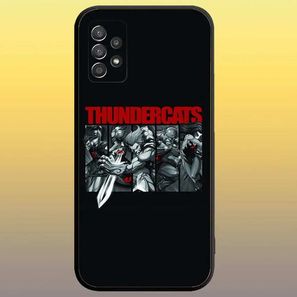 Aime ThunderCats Phone Case for SamsungA 91,80,73,72,71,70,53,52,51,42,41,40,32,31,30,22,21,20,13 S 4G 5G Soft Black Case