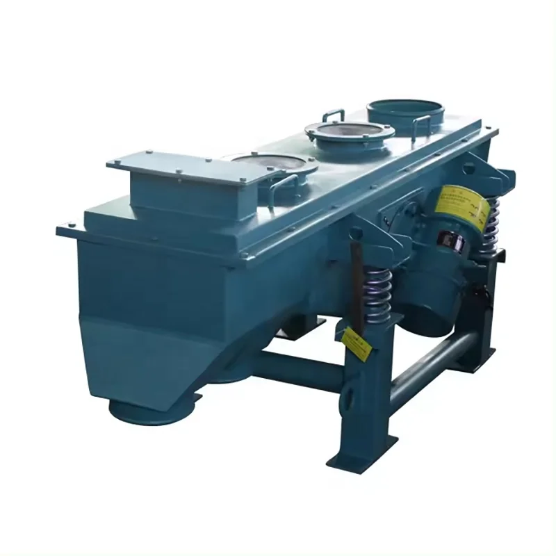Food Grade Machine Sand Gravel Granules Ore Feed Beans Wheat Corn Grain Linear Vibrating Screen Linear Sieve Machine view 3