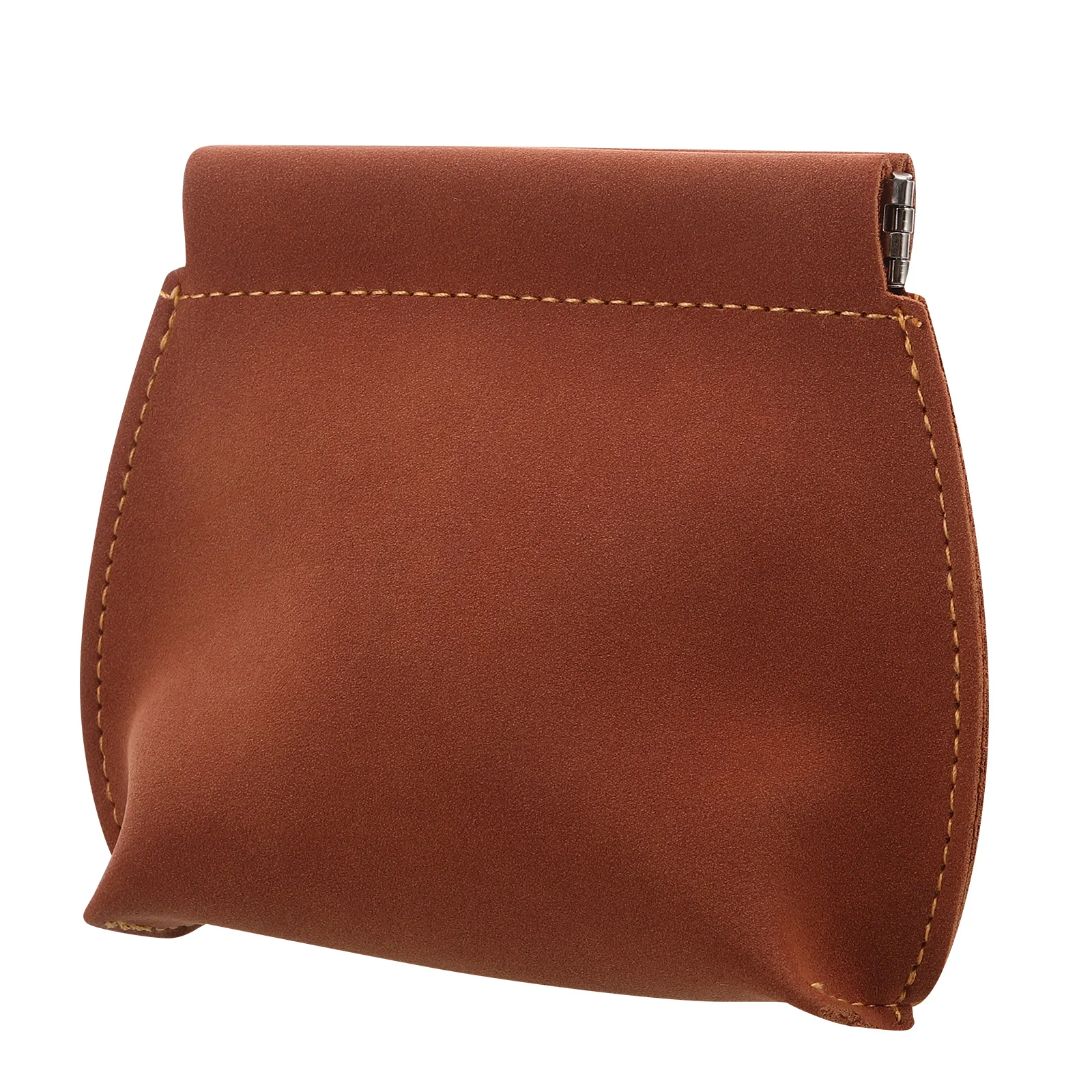 حقيبة عملات معدنية بإغلاق زنبركي تلقائي للرجال، محفظة أنيقة خفيفة الوزن من البولي يوريثان، منظم صغير محمول، ملحقات السفر، مكياج