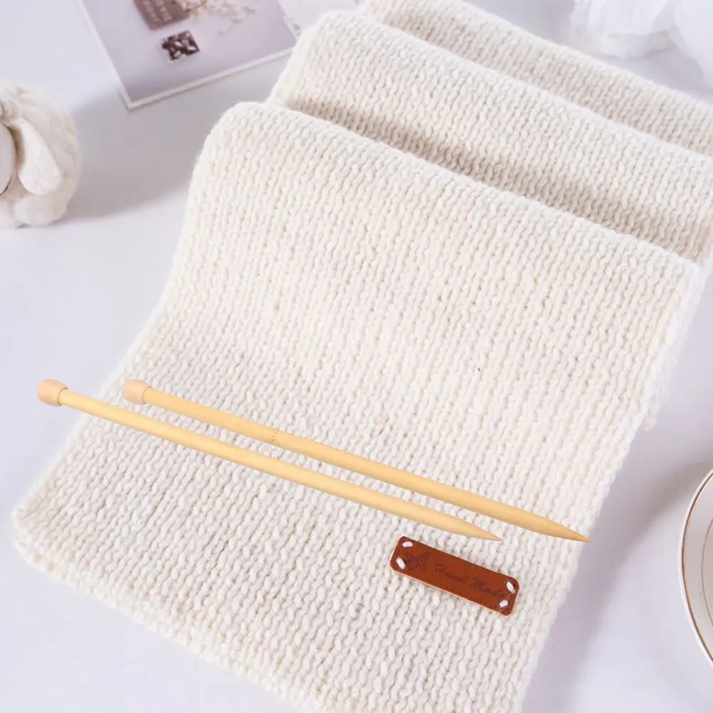 

Round Knitting Needle Child Needles Braid Tool Wooden Sewing Single Pointed Rods