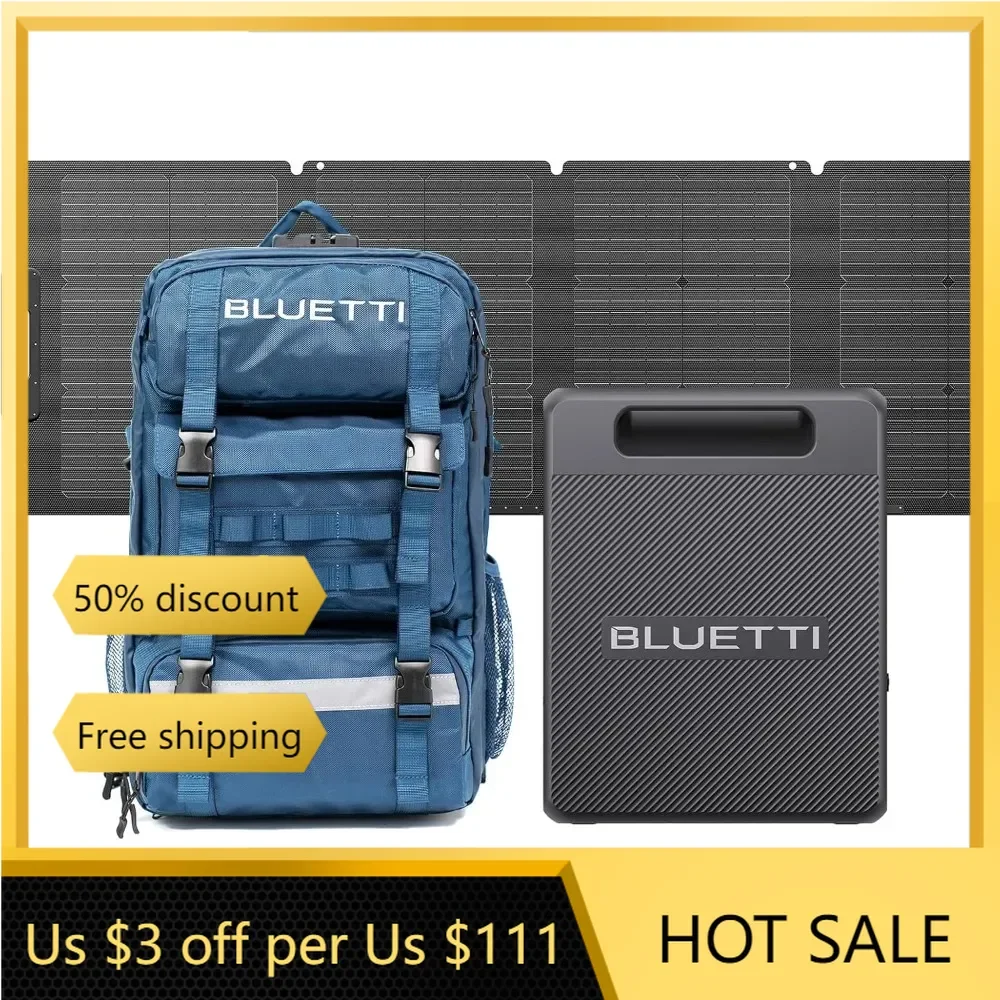 

Solar Backpack Power Station,120W Solar Panel Included, 512Wh 700W LiFePO4 Solar Generator with a 60L Backpack,for Hiking,Travel