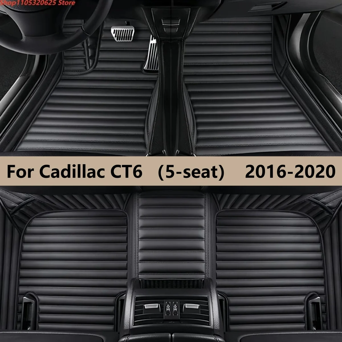 

Автомобильные коврики для Cadillac CT6 (5-местный) 2016-2020 годов выпуска, полный комплект для переднего и заднего рядов, ковровые покрытия, коврики для ног