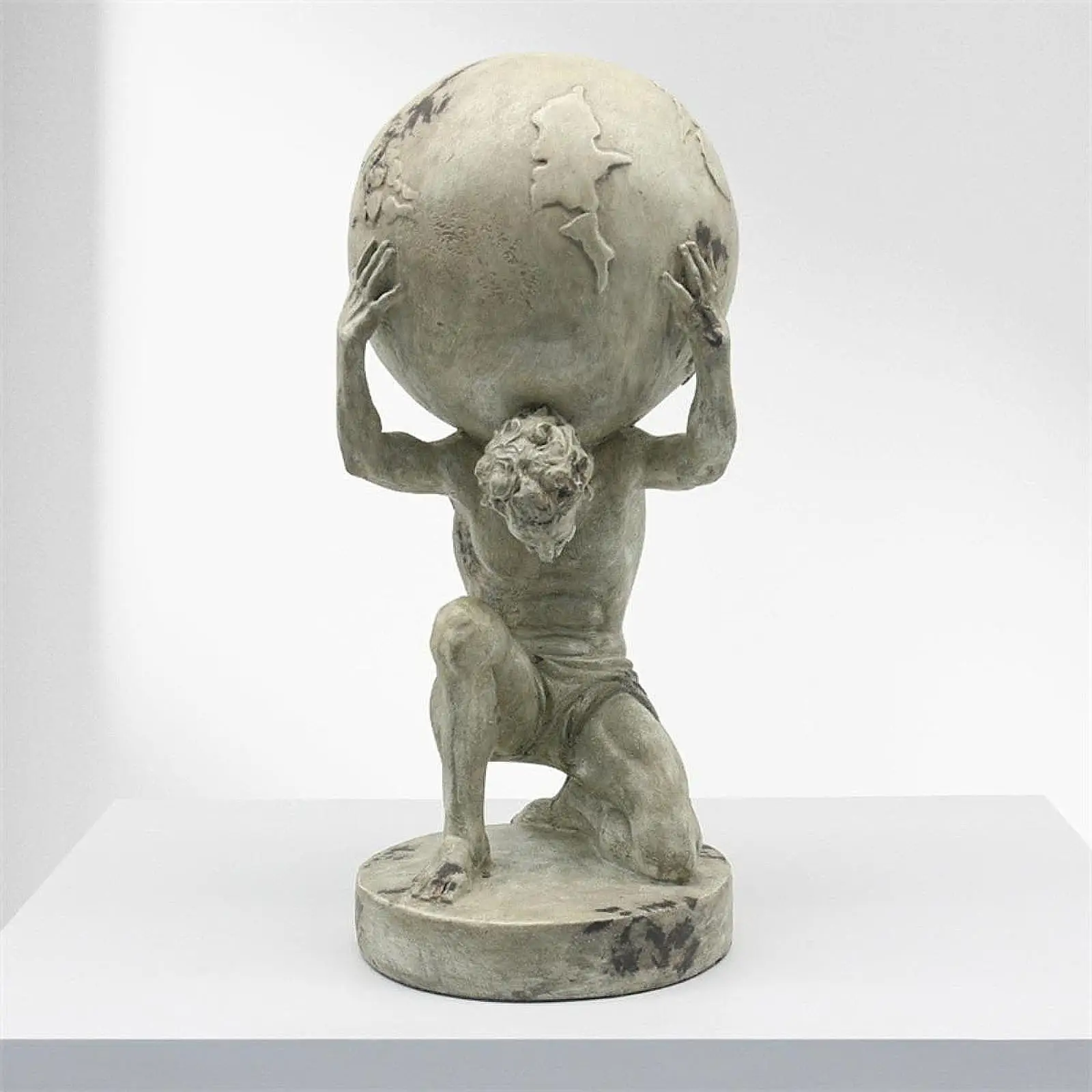 Greek Titan God Statue Decor Gift Sisyphus Statue Figurine Roman Statue Desktop Figure Home Decor Carrying The World Statue