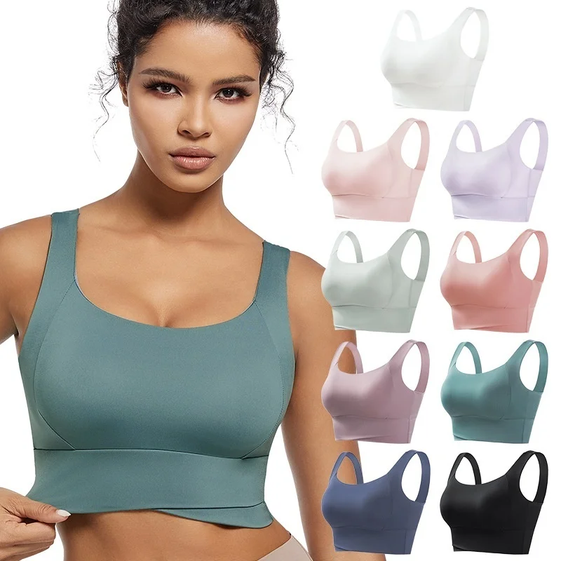 

Sports Bra For Women No Underwire Padded High Support Workout Tank Tops Shapewear Yoga Athletic Bras