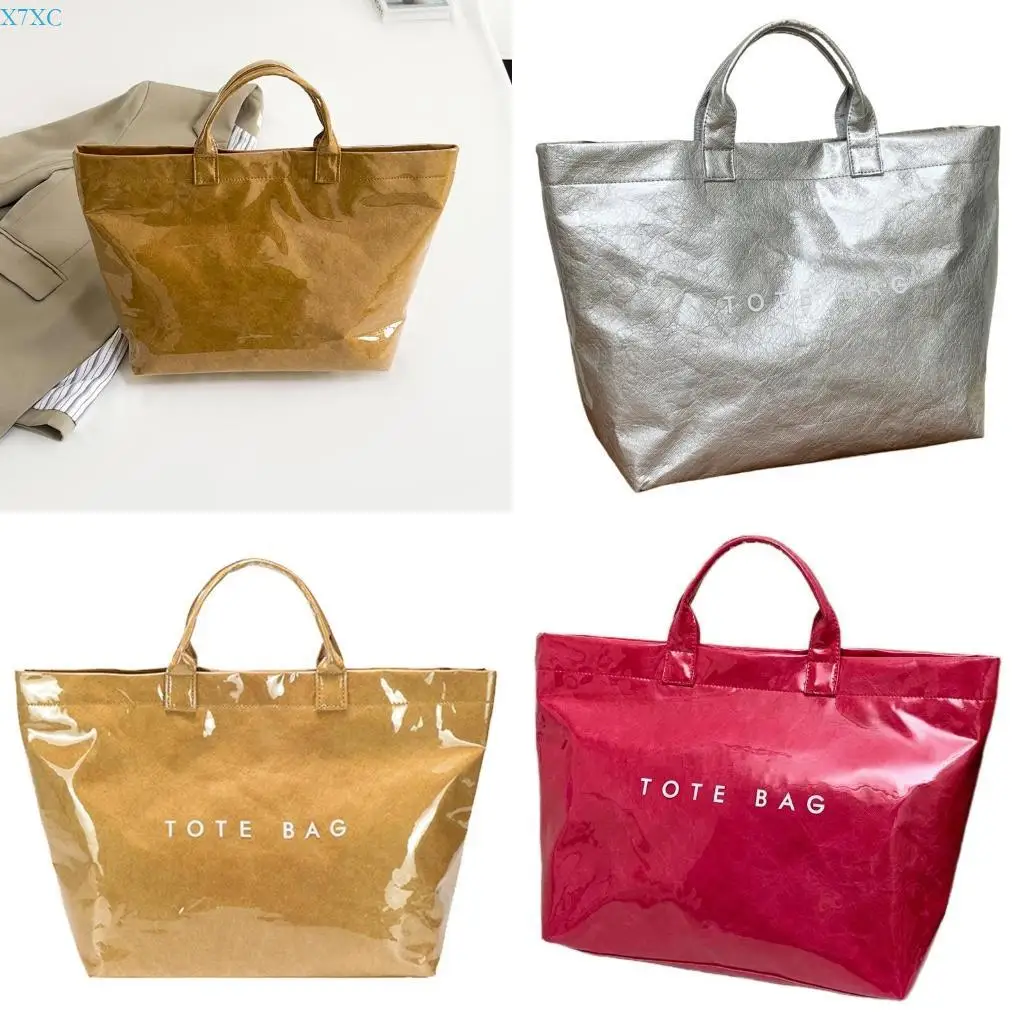 

X7XC Practical and Stylish Top Handle Bag Spacious Work Handbag for Women and Girls