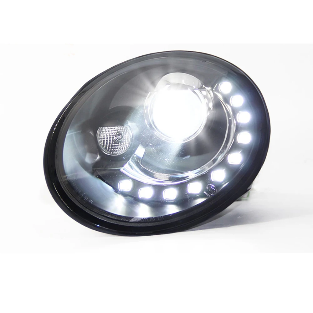 

ATV&UTVCar Front Lamps Assembly for VW Beetle 1998-2012 Upgrade NEW Style LED Projector Lens Plug and Play Tools Accessories