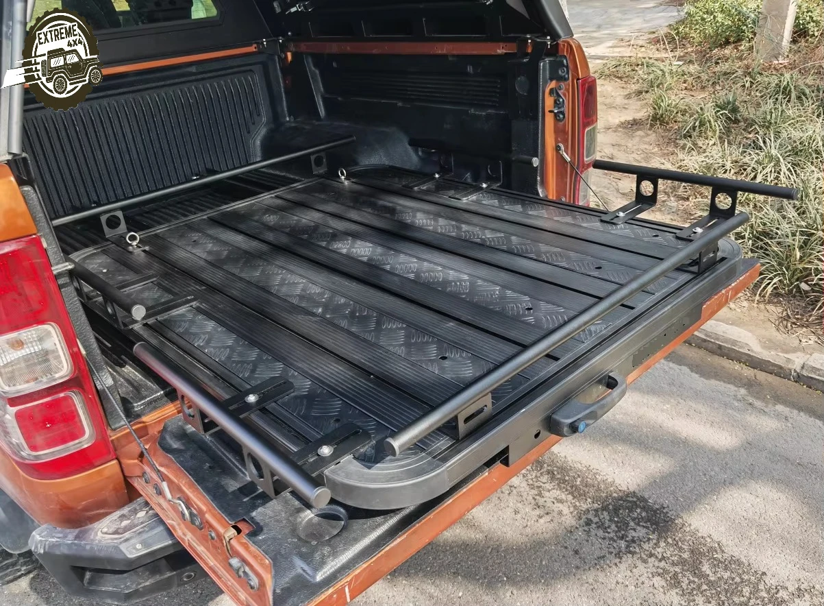 

Universal 4x4 Aluminum Sports-Style Offroad Truck Bed Slider Tray Exterior Sliding Tray for Colorado Tacoma Pickups Slid Pallet