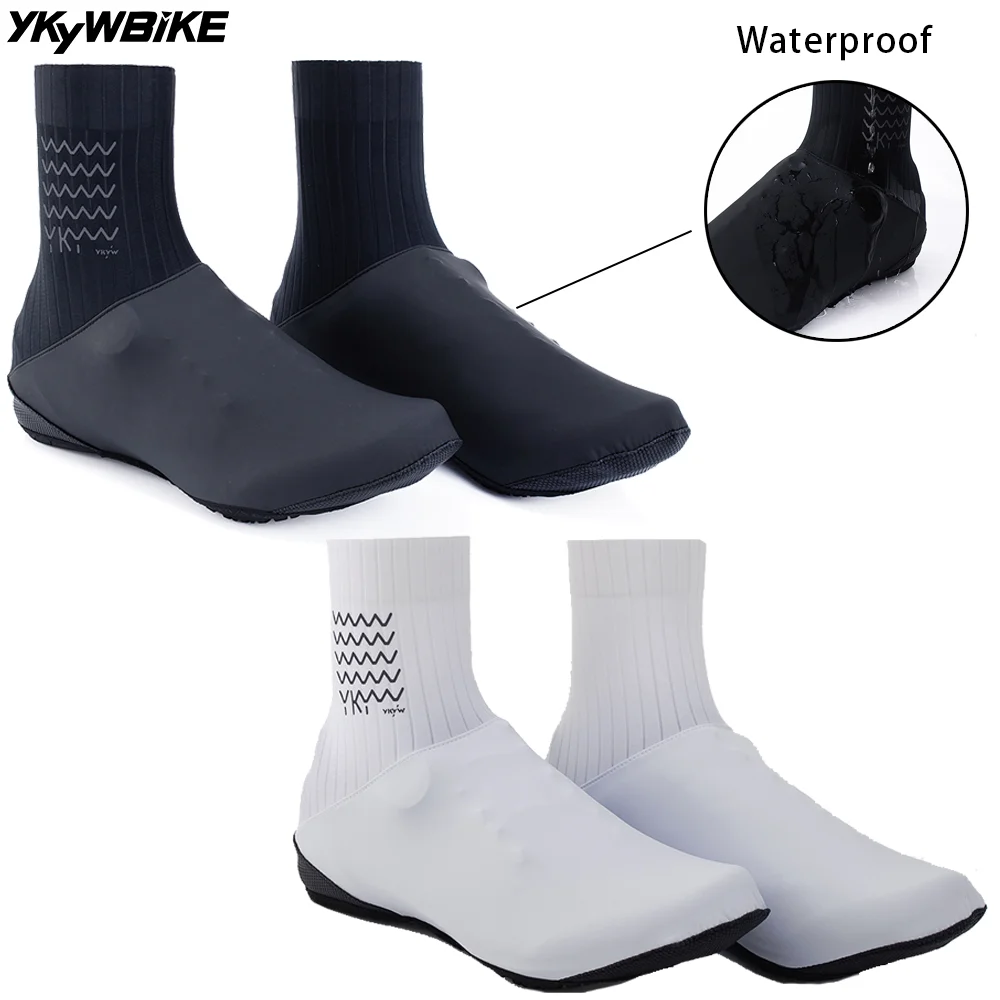 YKYWBIKE Waterproof Overshoes Bicycle Cycling Shoe Cover Aerodynamic Bicycle Shoes Covers Accessorie Road Bike Short Overshoes