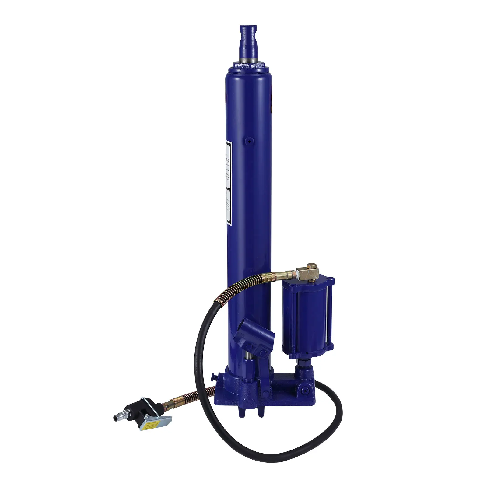 Image of 8-Tonnen-Luft-Hydraulik-Wagenheber mit langem Hubstift – manuelle/pneumatische Bedienung – Einzelpumpen-System – Gabelschaft – Hubhöhe 66–116 cm – Hochleistungs-Motorheber für Garage, Werkstatt, Lkw,