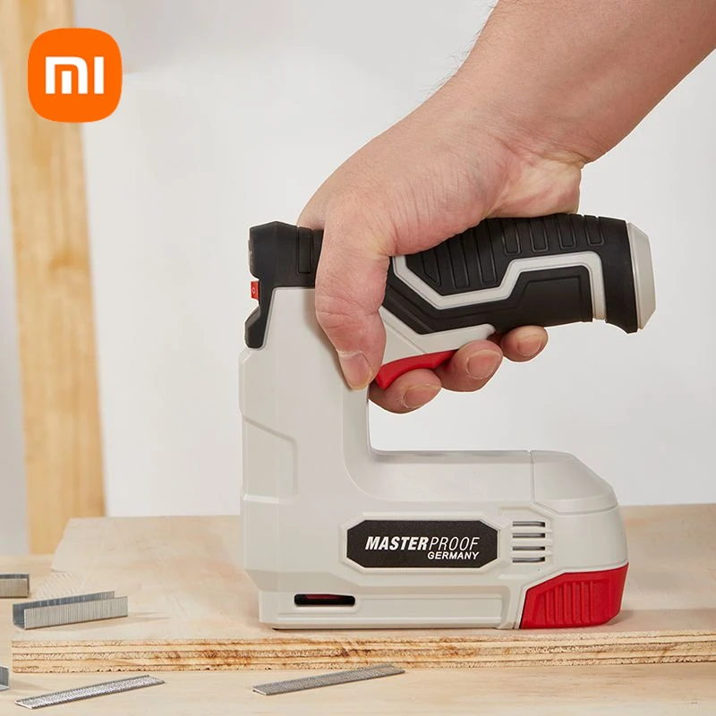 Xiaomi Electric Nail Gun Wood Frame Stapler DIY Furniture Construction Nail Electric Tool Nails Electric Nail Gun Tool for Wood