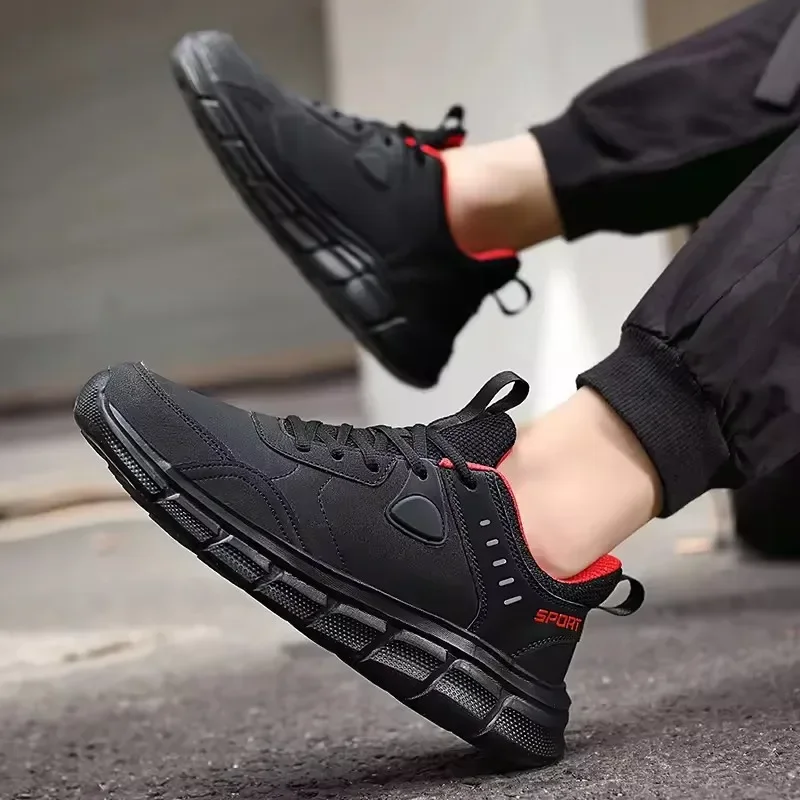Männer Wanderschuhe Neue Leder Winddicht Leichte Einfache Vielseitige Jogging Männliche Turnschuhe Im Freien Nicht-Rutsch Verschleiß Beständig Schuhe – Detail 2