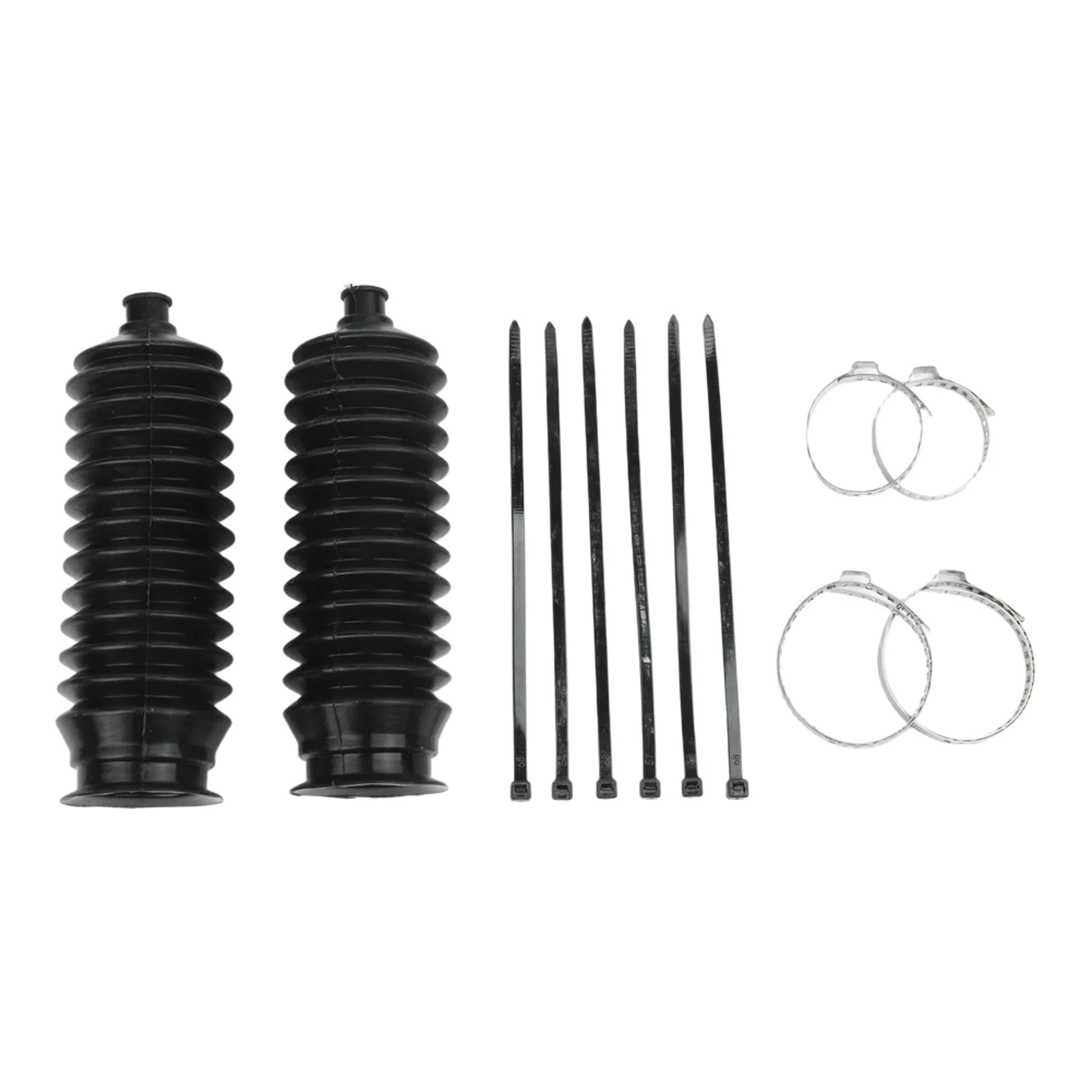 Silicone-Based Inner Tie Rod Boot Replacement Kit 2PCS For Rack Pinion For Steering Systems With Secure Fit Hardware