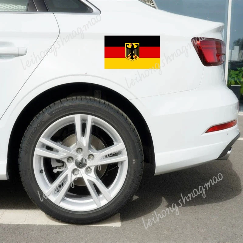 العلم الألماني شعار الذراع النسر ملصقات السيارات الكمبيوتر المحمول شخصية تعديل سيارة مقاوم للماء تغطية الخدش ملصقات الفينيل #5