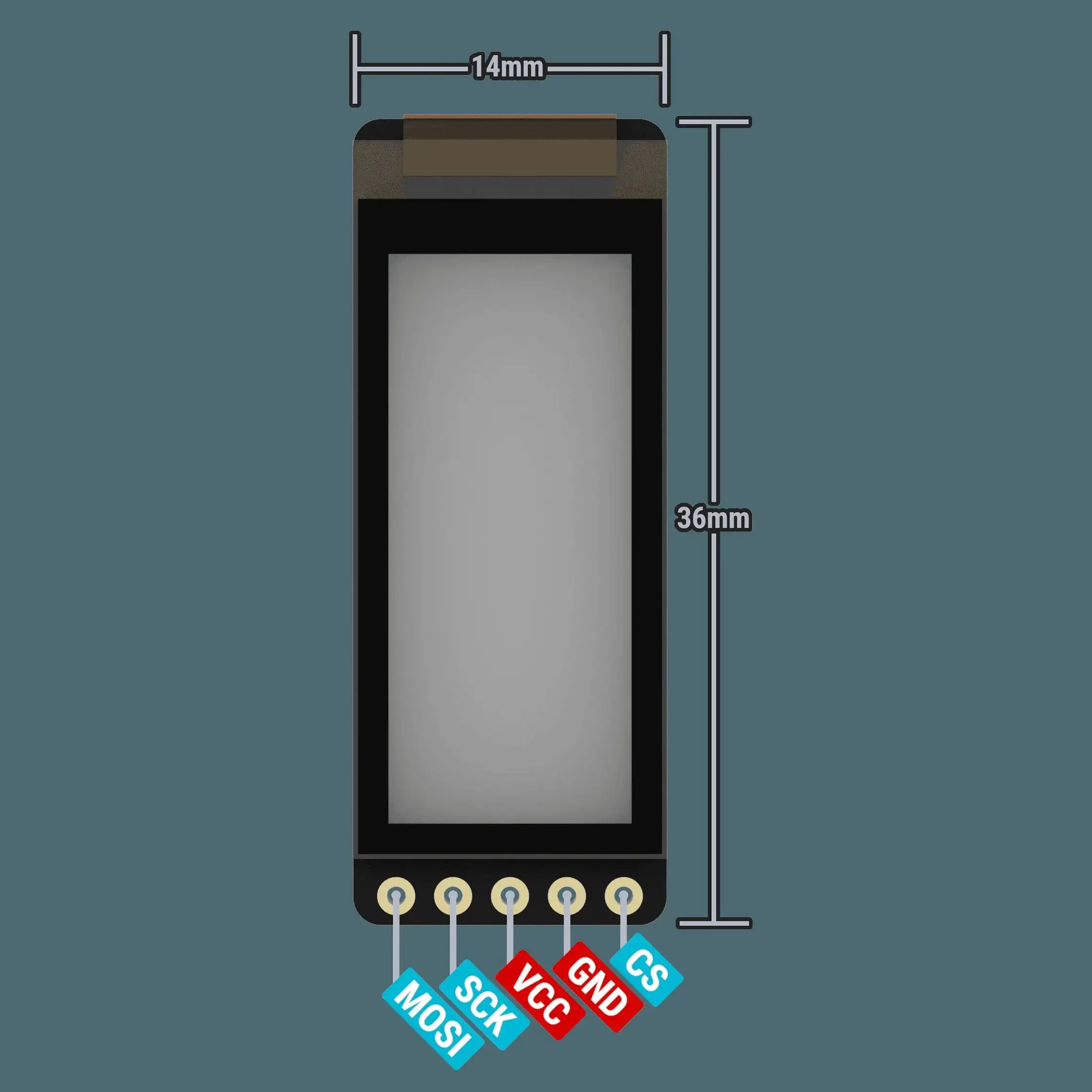 Replica of nice！view 160x68 1.08 inch zmk LS011B7DH03 keyboard screen