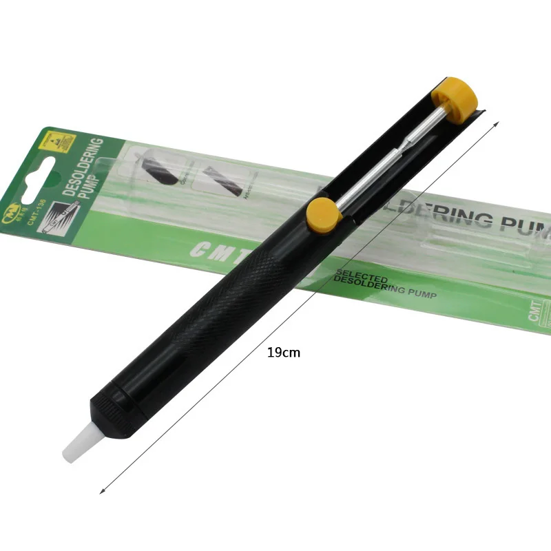 CARRUI Aluminum Metal Desoldering Pump Suction Tin Gun Soldering Sucker Pen Removal Vacuum   Iron Desolder Hand Welding Tool