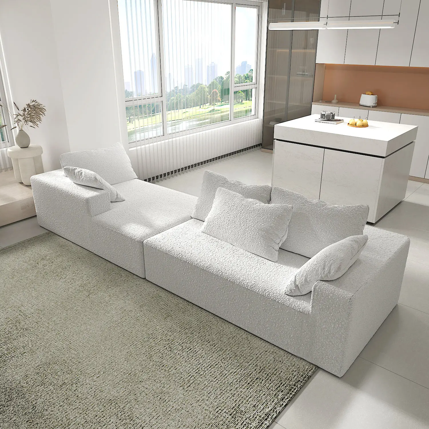 Wholesale Price Convertible Folding Sleeper Sofa Multi-functional Couch Hybrid with Detachable Washable Covers for Living Spaces