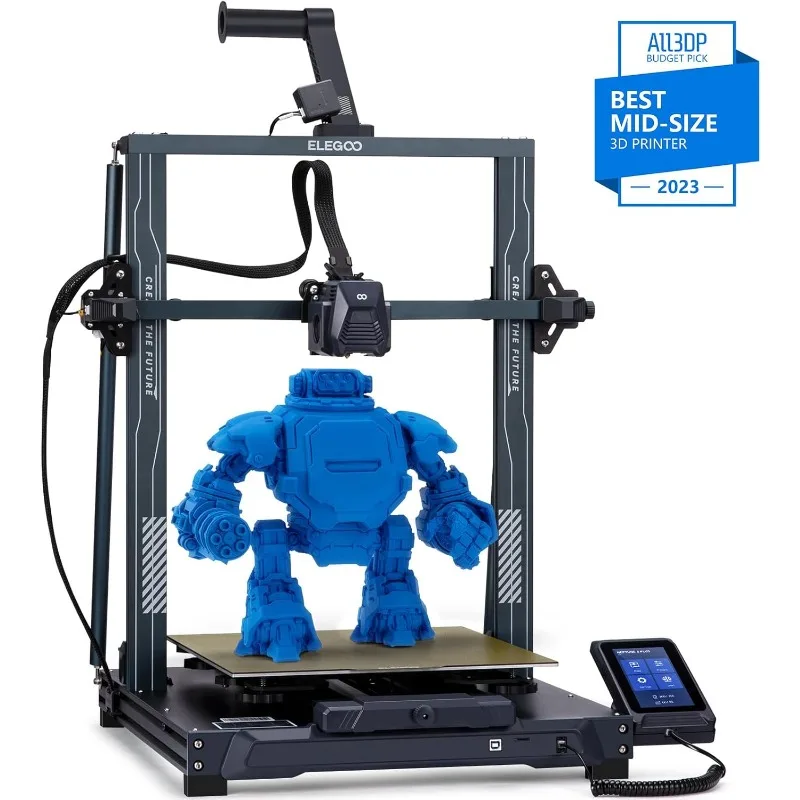 Neptune 3 Plus FDM 3D Printer, Dual Gear Direct Extruder, Removable Capacitive Screen, 12.59x12.59x15.74