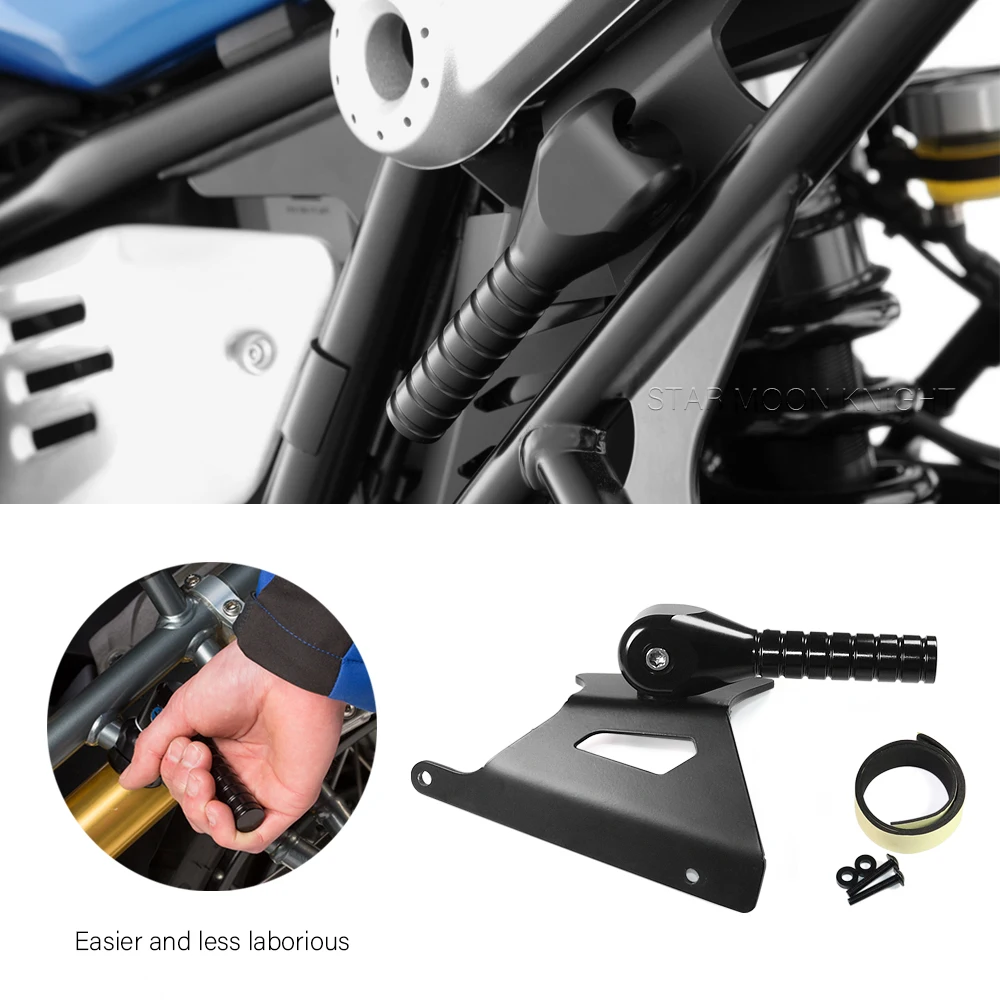 R nine T Fold-away Lifting Handle Lever Moto Collapsible Jacking Handle For BMW R nineT RnineT R9T Pure,Scramble,Urban G/S 2014