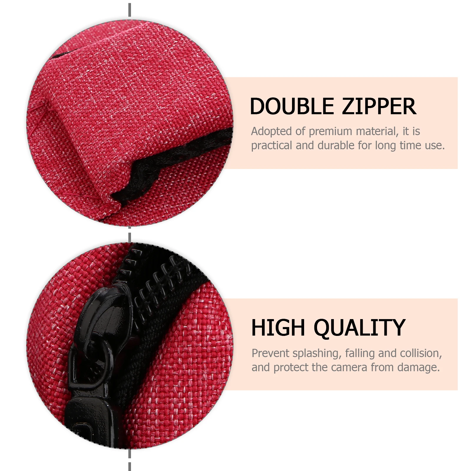 

Camera Bladder Bag Vibration damping Handbag Digital Camera Storage Bag Organizer with back pocket (Pink)
