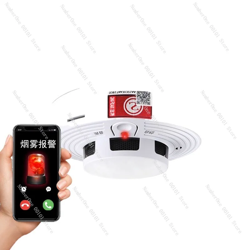 

4G Smart Smoke Alarm, Fire Safety Networked Smoke Detector, Mobile Connection, Home and Commercial Use