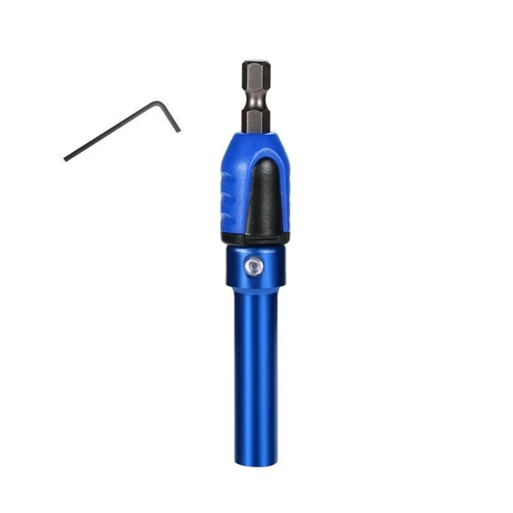 Practical 3 In 1 Connecting Rod Quick Installation Sleeve With Holder Hex Shank Screwdriver Bit Blue 75mm/2 95in