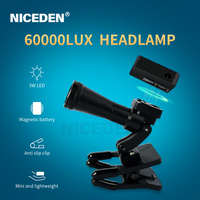 Niceden 5W portable dental headlight Wireless headlight Clip-on headlight with optical filter for dental laboratory surgical med