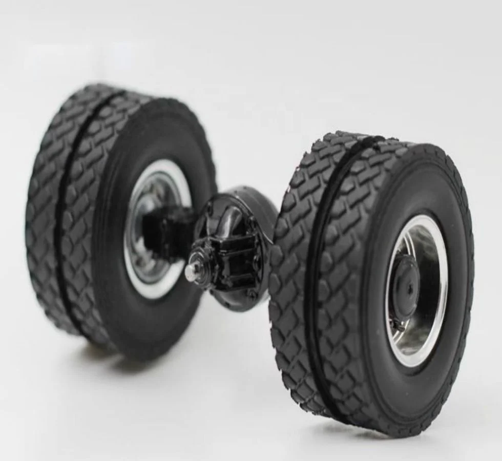 

1 / 24 truck model metal rear axle through