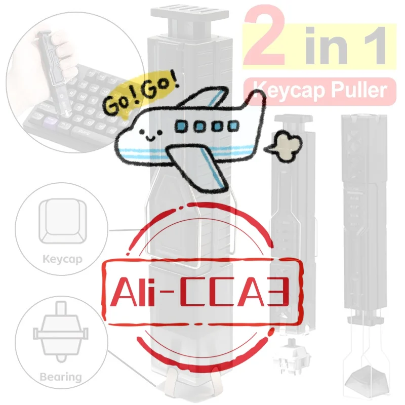 

2 In 1 Key Switch Puller Keycaps Puller Clean Brush Unloading Wire Switch Mechanical Keyboard Removal Tool DIY Cleaning Kits