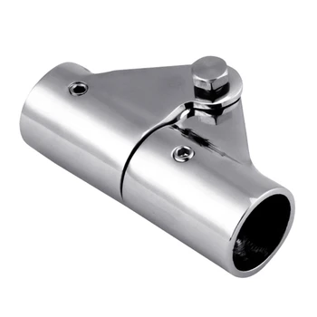สแตนเลส 316 พับหมุนหลอด Connector เหมาะสำหรับ Marine เรือฮาร์ดแวร์ท่อ Clamp Yacht Sunshades Dropship