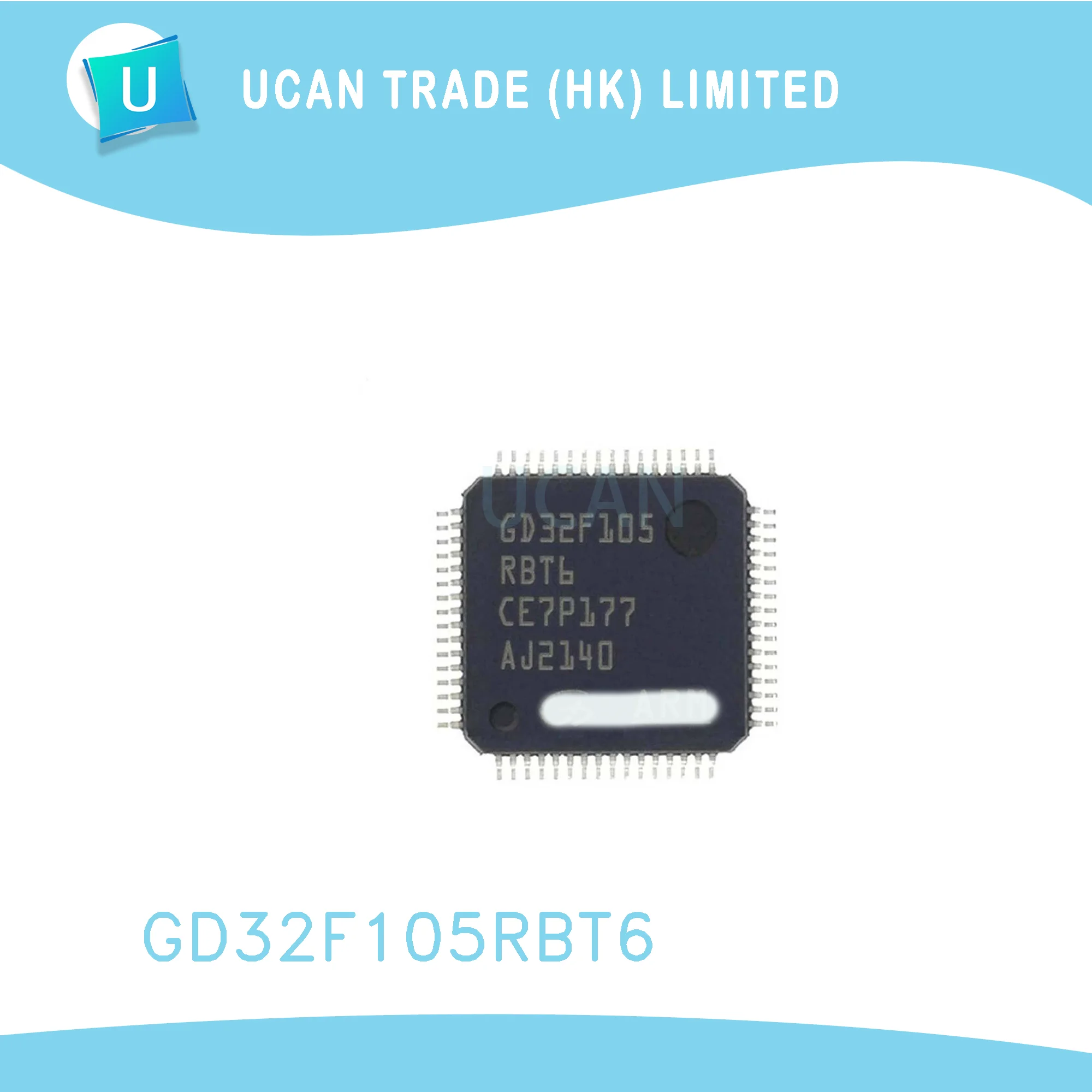10PCS GD32F105RBT6 QFP64 Original and New